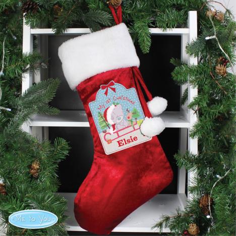 Personalised Tiny Tatty Teddy My 1st Christmas Luxury Stocking Extra Image 1